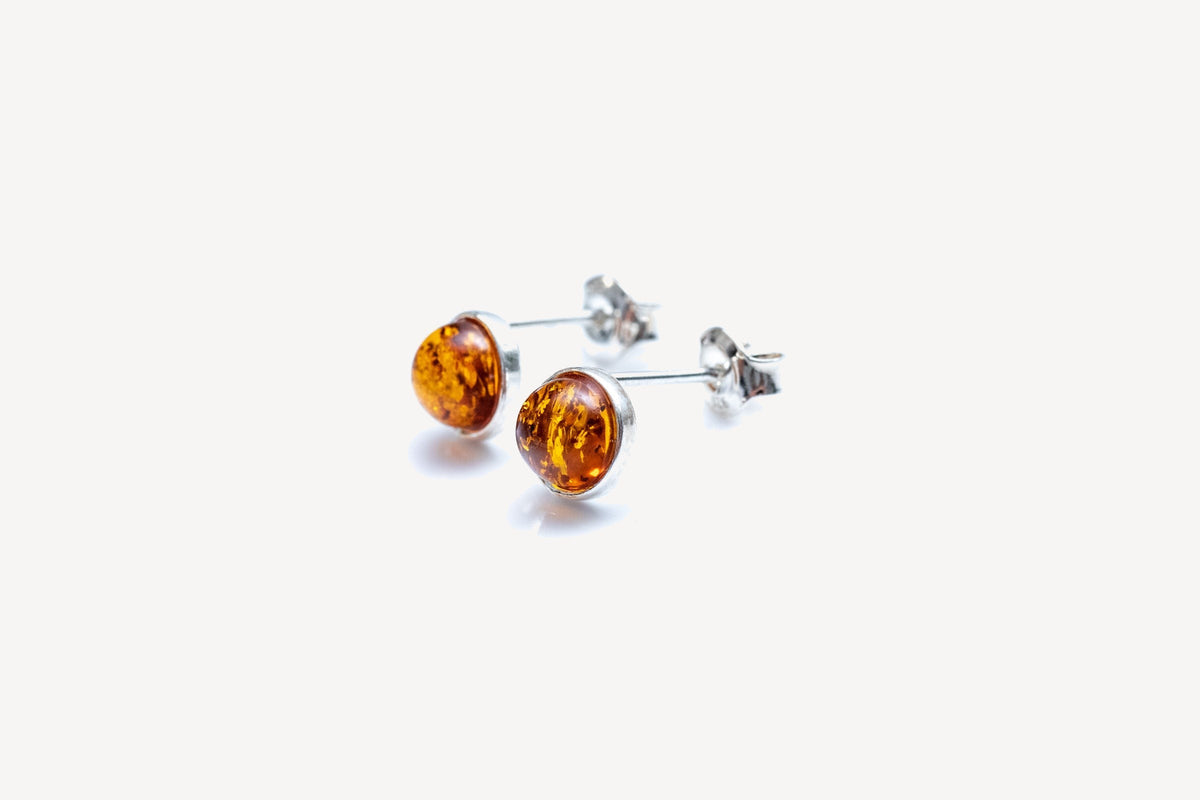 Essentials Mini Amber Stud Earrings
