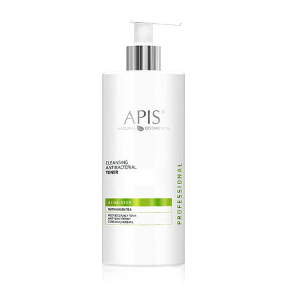 Apis ACNE-STOP Antibacterial Cleansing Toner with Green Tea | 500 ml