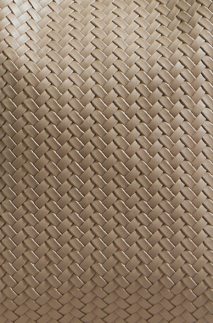 Stone Woven Shoulder Bag with Detachable Purse