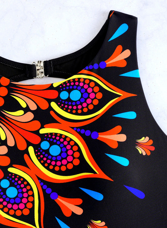 Open-Back Carnival Swimsuit