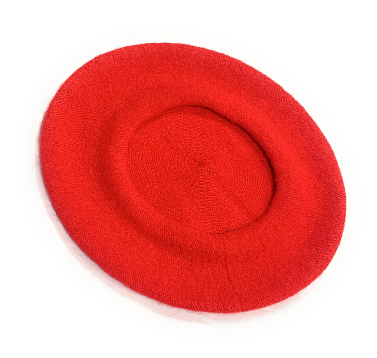 Ladies' French Style Winter Woollen Beret Beanie Hat Cap - Red