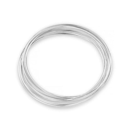 Orelia London Fine Multi Interlocking Bangles - Silver