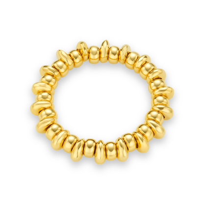 Orelia London Polished Metal Nugget Stretch Bracelet