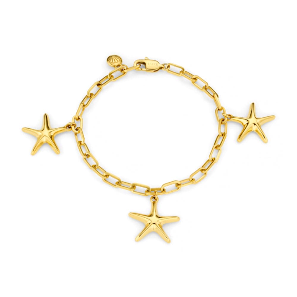 LUXE Starfish Charm Bracelet – Gold by Orelia London