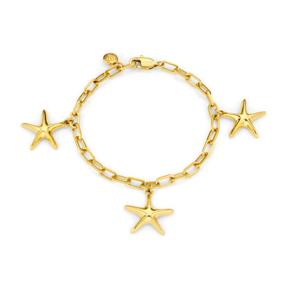 LUXE Starfish Charm Bracelet – Gold by Orelia London
