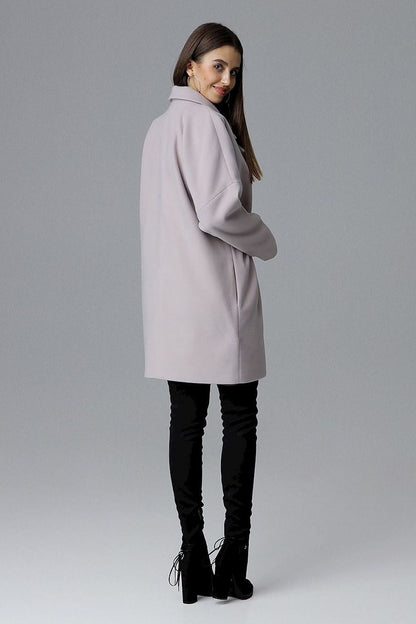Double-Breasted Kimono Sleeve Coat