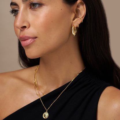 Fine Pavé Ear Cuff - Gold by Orelia London