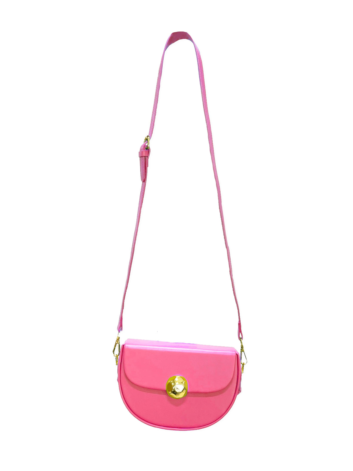 Caprilite Women's Top Handle Half Moon Crossbody Bag - Fuchsia