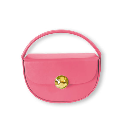 Caprilite Women's Top Handle Half Moon Crossbody Bag - Fuchsia