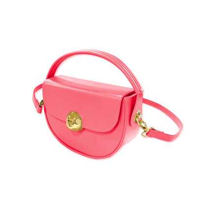 Caprilite Women's Top Handle Half Moon Crossbody Bag - Fuchsia