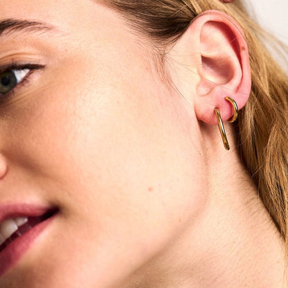 Orelia London LUXE Huggie Hoop Earrings - Gold