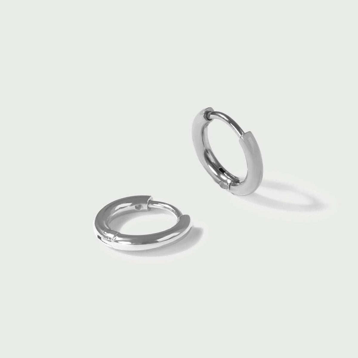 Orelia London LUXE Huggie Hoop Earrings - Silver