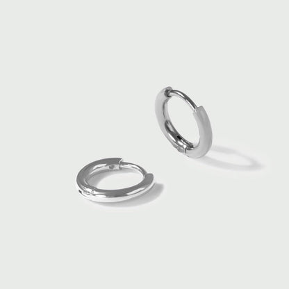 Orelia London LUXE Huggie Hoop Earrings - Silver
