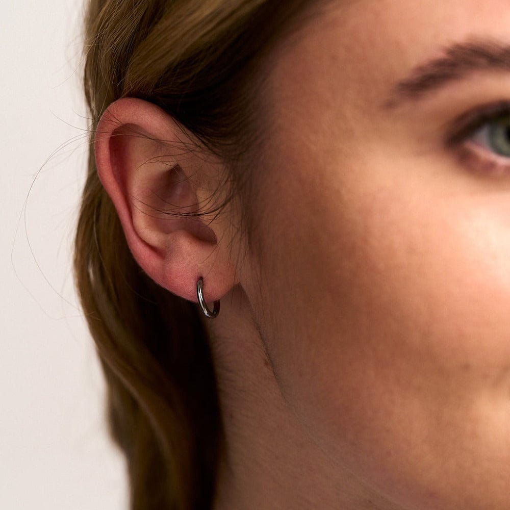 Orelia London LUXE Huggie Hoop Earrings - Silver