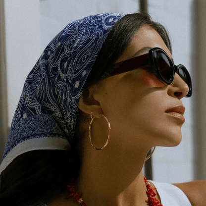 Orelia London Polished Molten Large Hoop Earrings