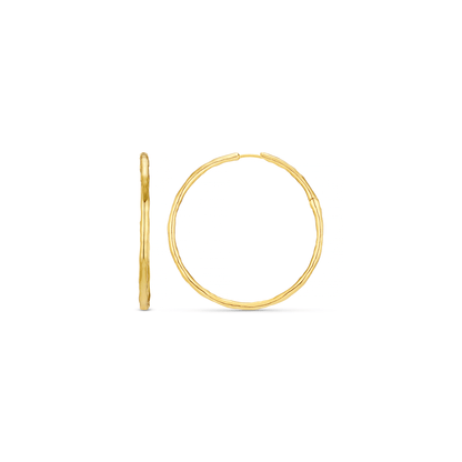 Orelia London Polished Molten Large Hoop Earrings