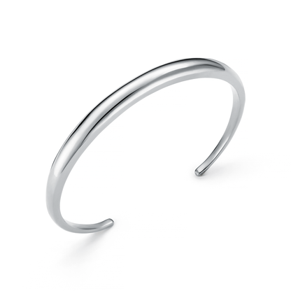 LUXE Domed Bangle - Silver by Orelia London