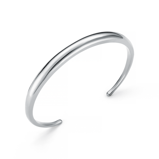 LUXE Domed Bangle - Silver by Orelia London