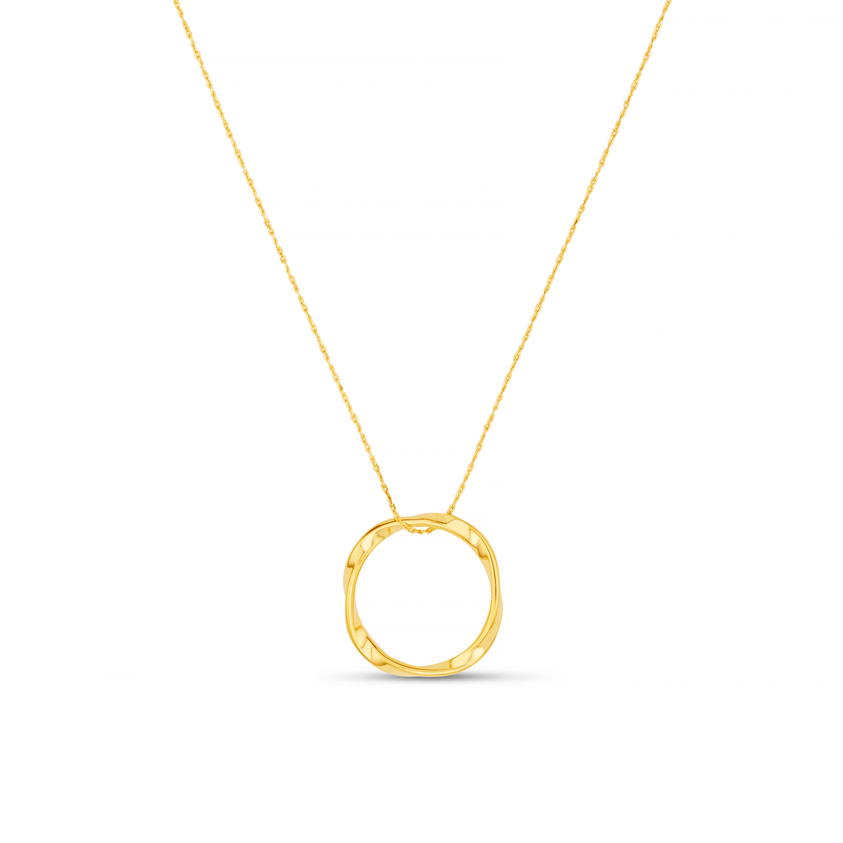 Orelia London Open Circle Mid Length Necklace - Gold