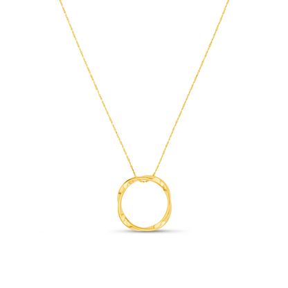 Orelia London Open Circle Mid Length Necklace - Gold