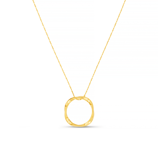 Orelia London Open Circle Mid Length Necklace - Gold