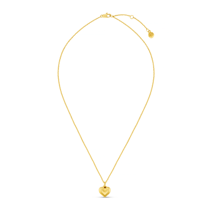 Orelia London LUXE Domed Heart Necklace - Gold