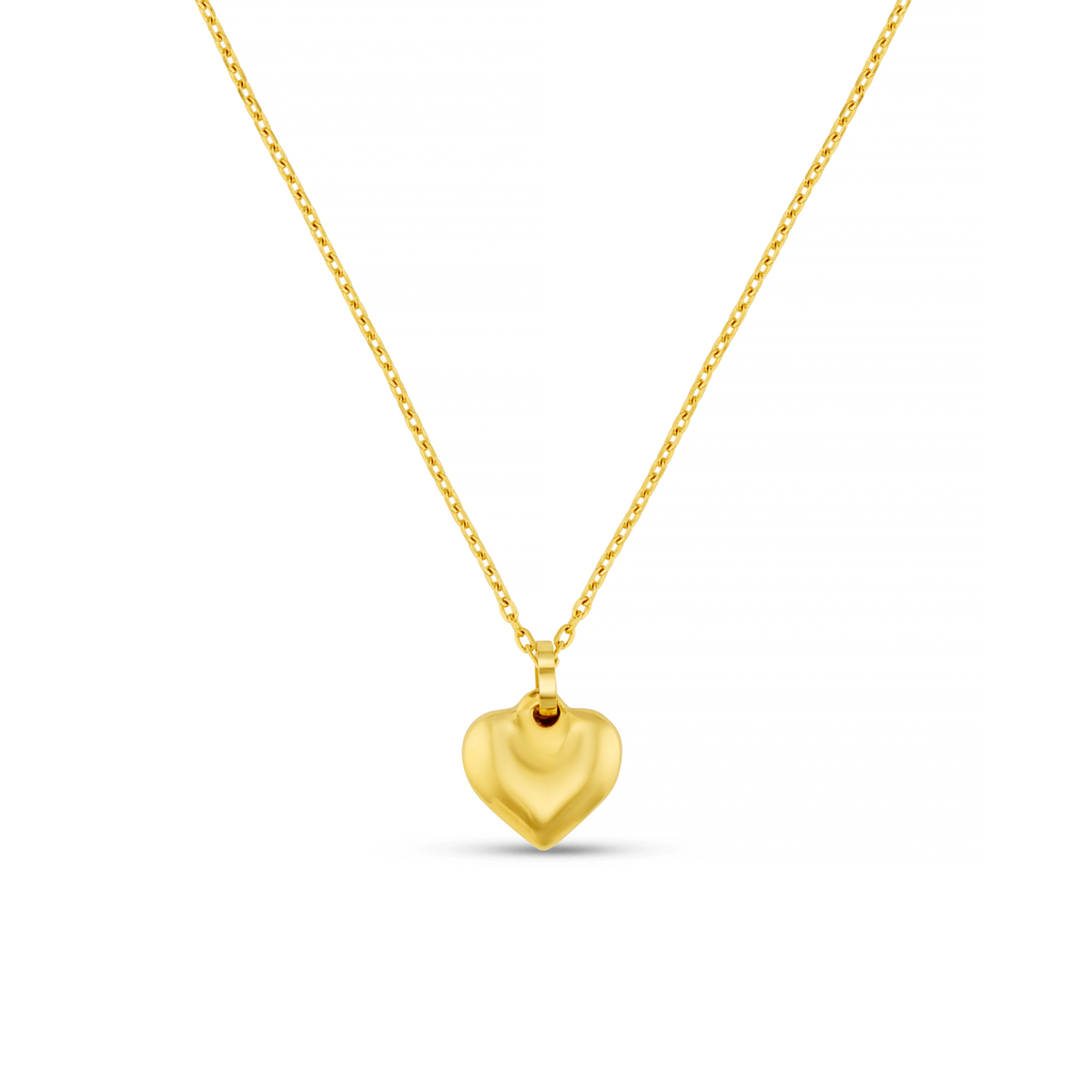 Orelia London LUXE Domed Heart Necklace - Gold