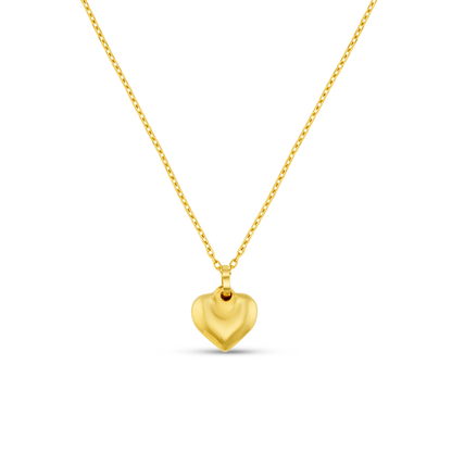 Orelia London LUXE Domed Heart Necklace - Gold