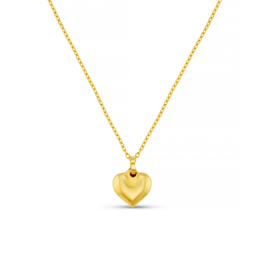 Orelia London LUXE Domed Heart Necklace - Gold