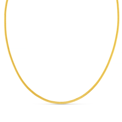 Orelia London LUXE Flat Snake Chain Necklace - Gold