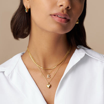 Orelia London LUXE Flat Snake Chain Necklace - Gold