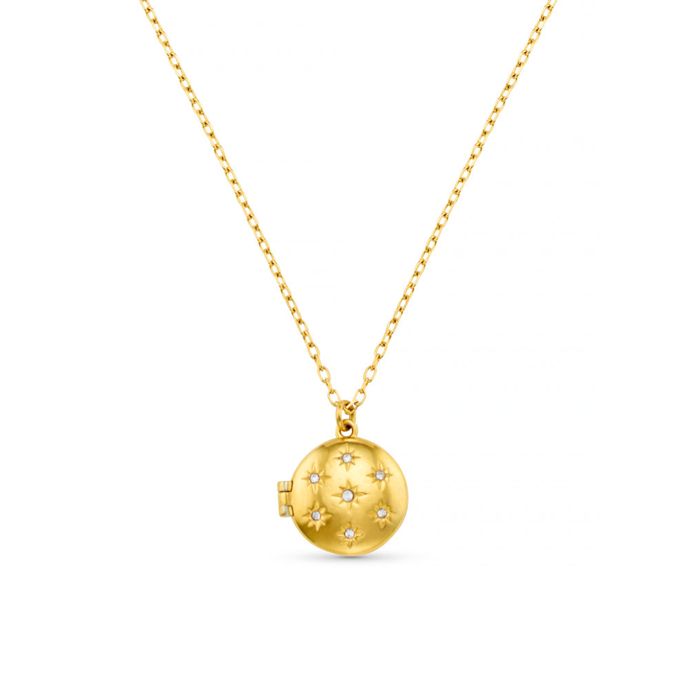 LUXE Starburst Locket Necklace by Orelia London