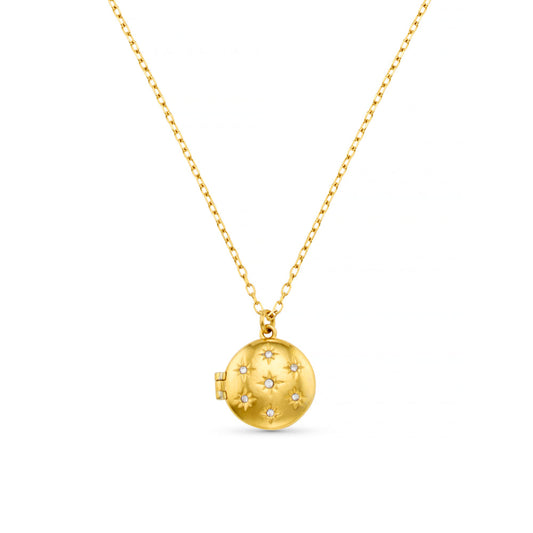 LUXE Starburst Locket Necklace by Orelia London