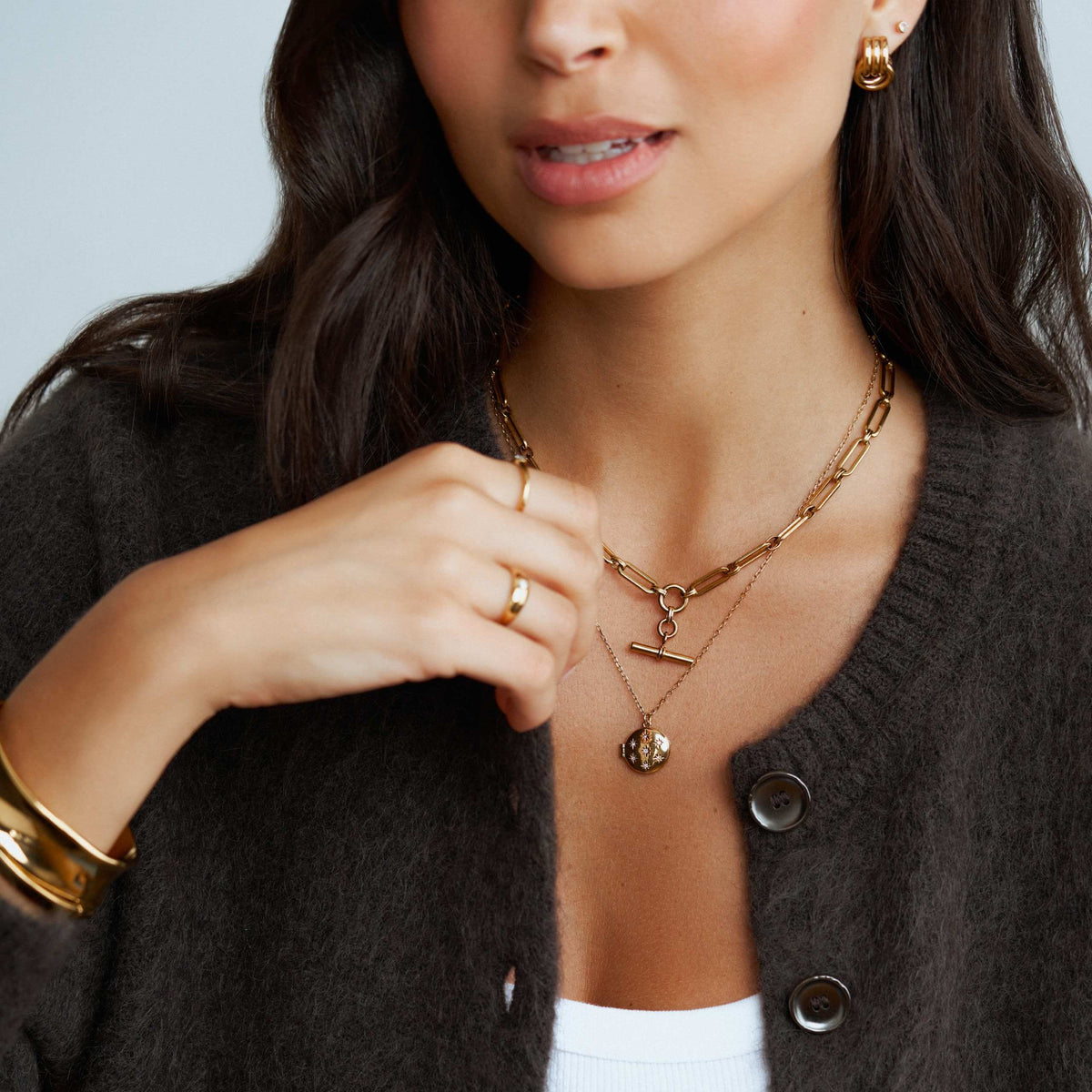 LUXE Starburst Locket Necklace by Orelia London