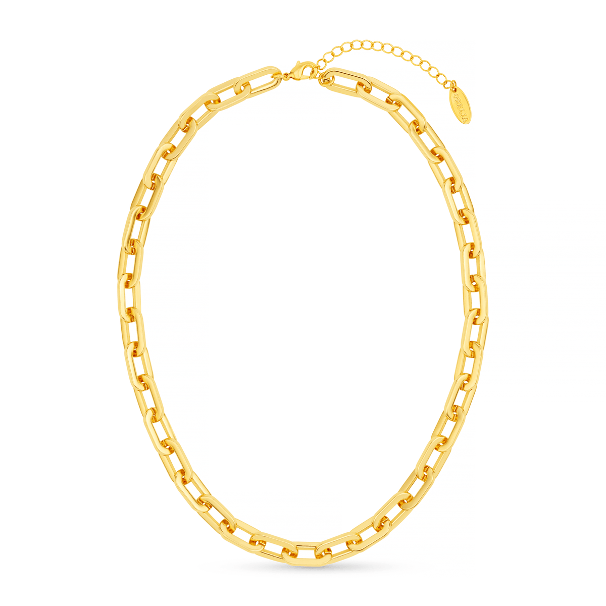Orelia London Chunky Large Link Chain Necklace - Gold