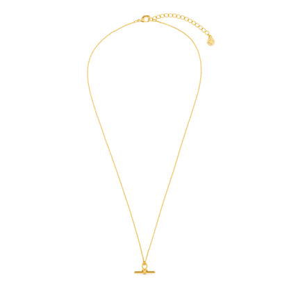 Orelia London Dainty T-Bar Knot Necklace - Gold