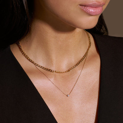 Fine Crystal Collar Necklace Gold by Orelia London