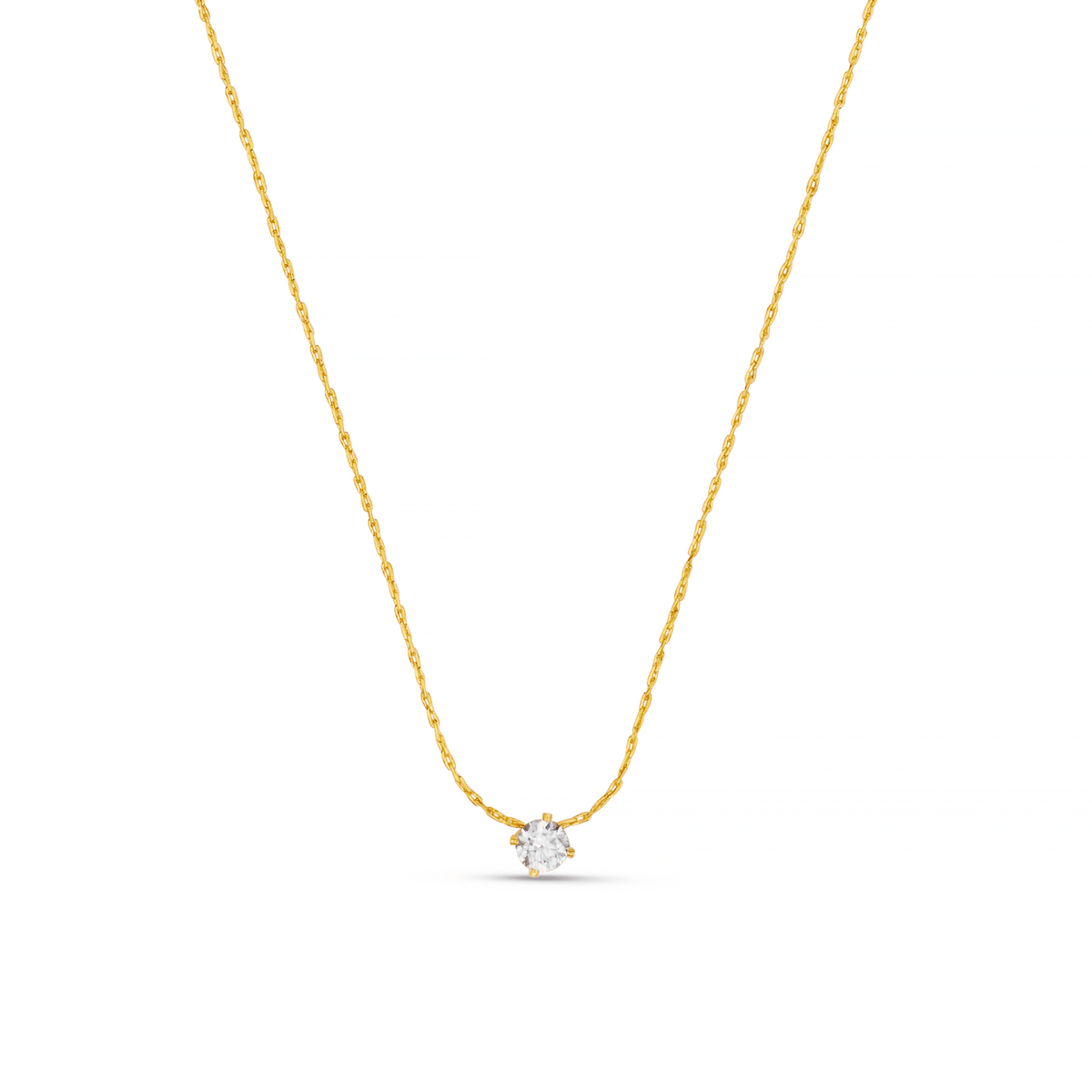Fine Crystal Collar Necklace Gold by Orelia London