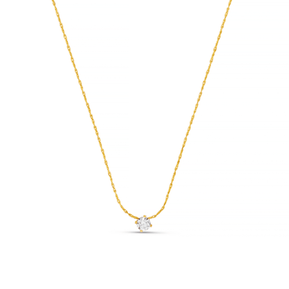 Fine Crystal Collar Necklace Gold by Orelia London