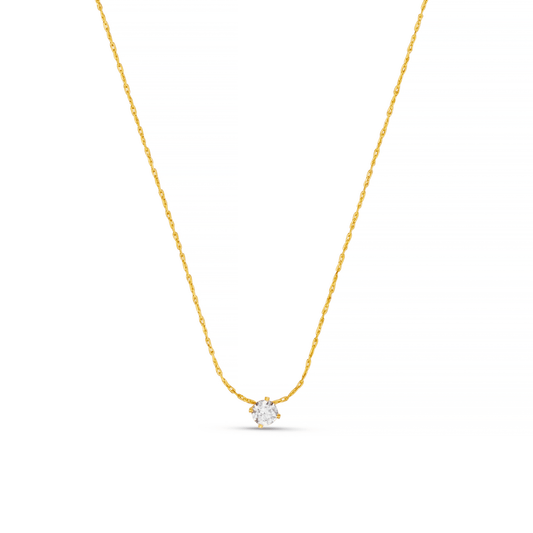 Fine Crystal Collar Necklace Gold by Orelia London