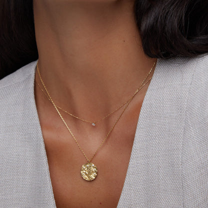 Fine Crystal Collar Necklace Gold by Orelia London