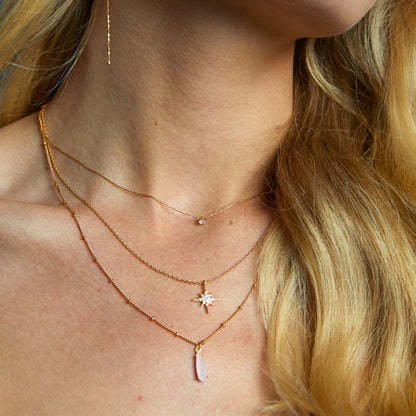 Fine Crystal Collar Necklace Gold by Orelia London