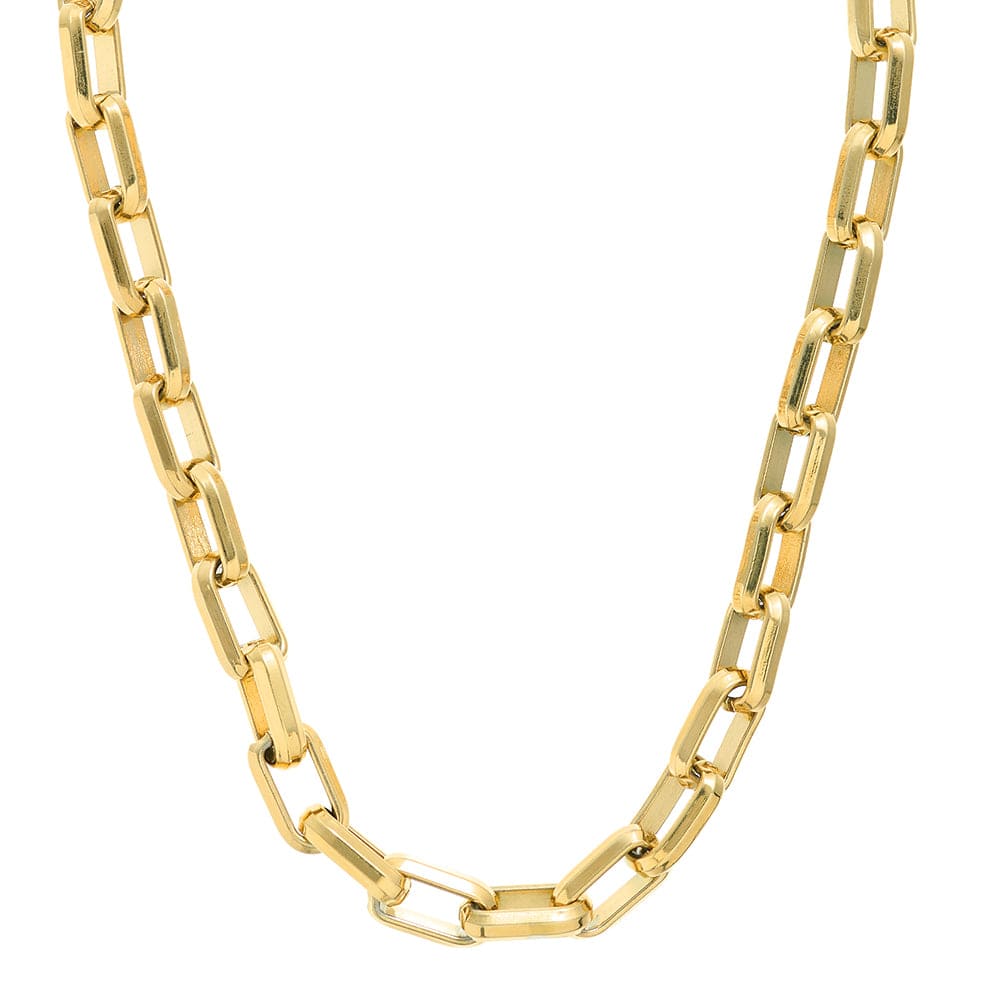 Orelia London LUXE Rectangle Link T-Bar Necklace - Gold