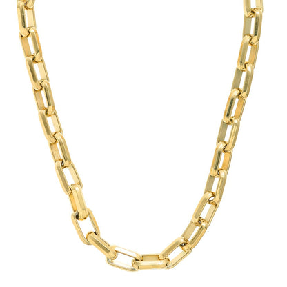 Orelia London LUXE Rectangle Link T-Bar Necklace - Gold