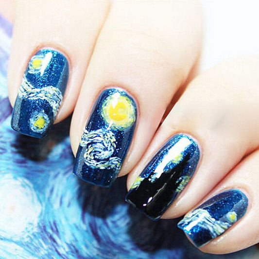 Starry Night Art Nail Wraps