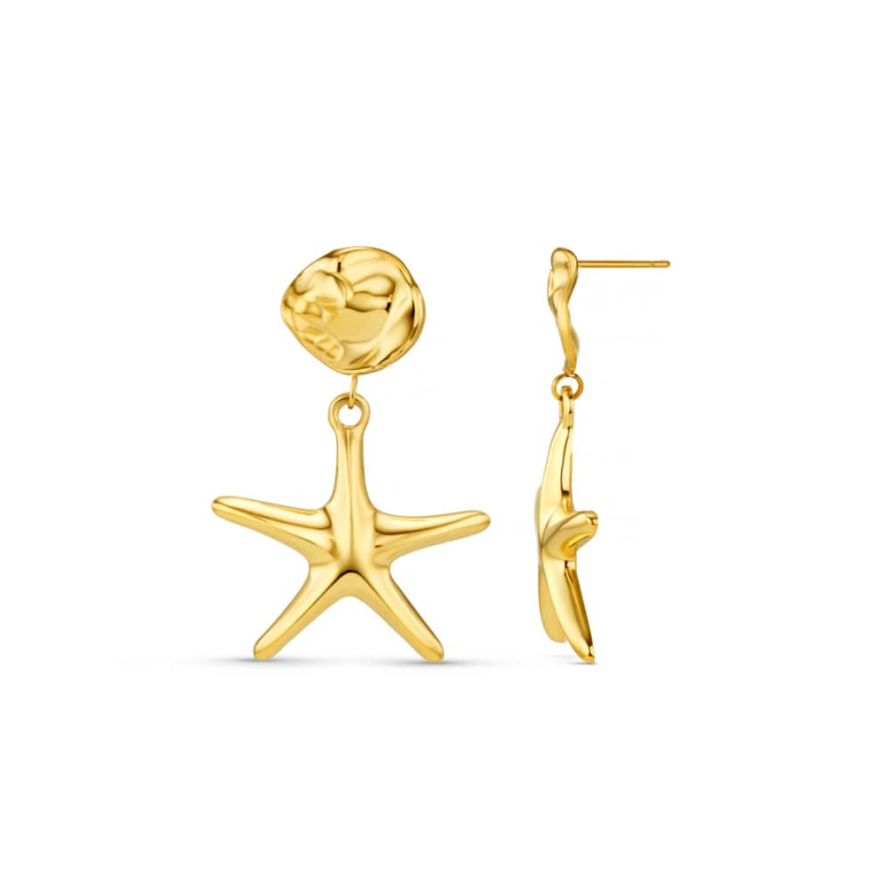 LUXE Statement Starfish Earrings – Gold by Orelia London