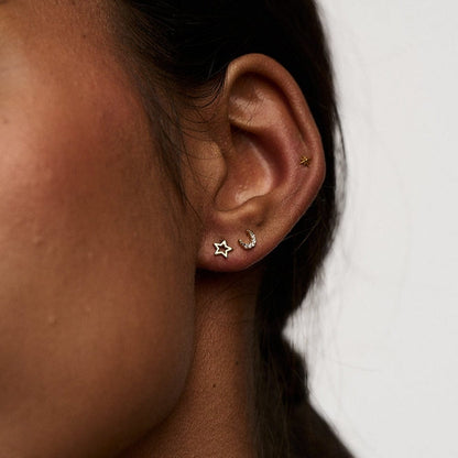 Orelia London Celestial Stud Pack Ear Party - Gold