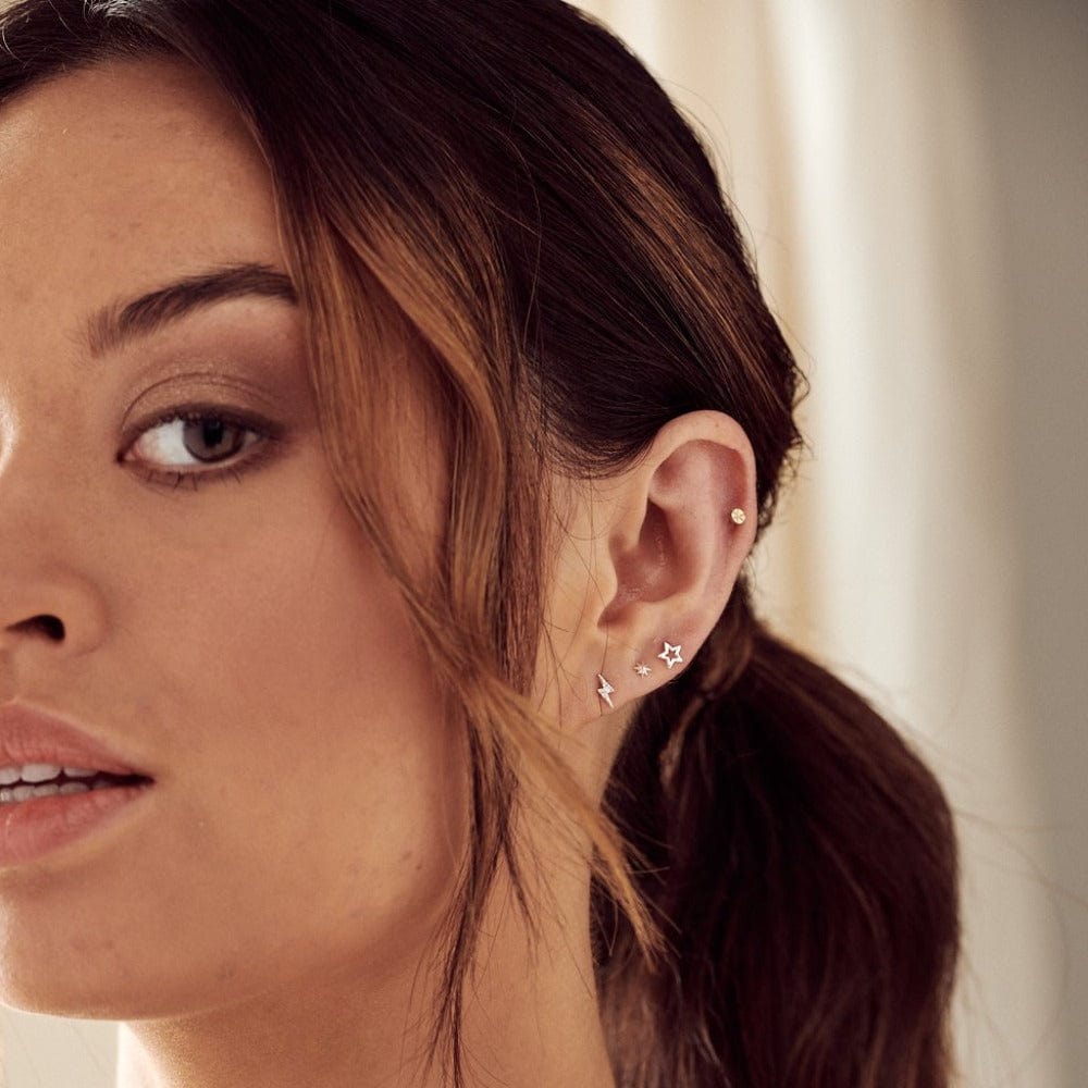 Orelia London Celestial Stud Pack Ear Party - Silver
